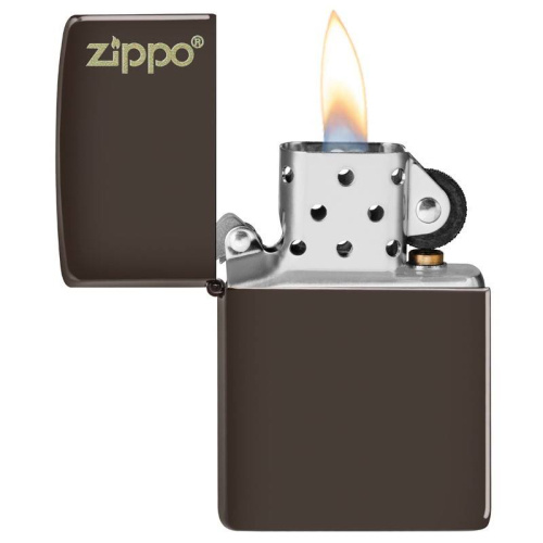 499 ZIPPO ЗажигалкаLogo Classic с покрытием Brown Matte фото 3 499 ZIPPO ЗажигалкаLogo Classic с покрытием Brown Matte фото 3