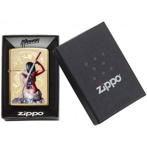 499 ZIPPO ЗажигалкаMazzi® с покрытием High Polish Brass