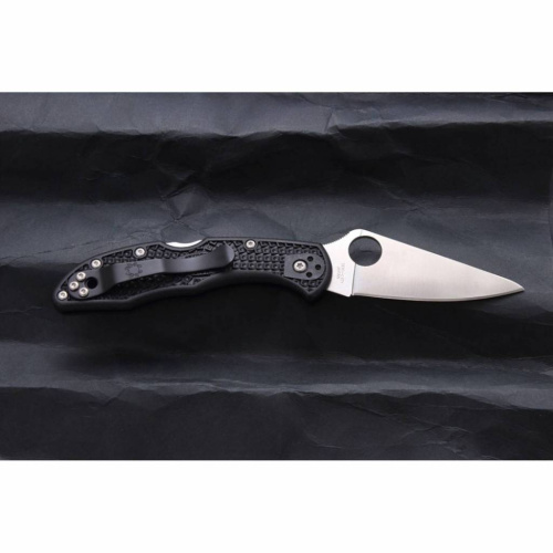 Складной нож Spyderco Delica 4 Flat Ground - 11FPBK фото 8